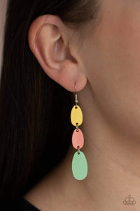 Paparazzi Accessories: Rainbow Drops - Multi Ash Finish Earrings - Jewels N Thingz Boutique