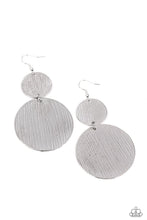 Load image into Gallery viewer, Paparazzi Accessories: Status CYMBAL - Silver Earrings - Jewels N Thingz Boutique