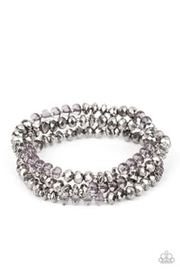 Paparazzi Accessories: Stellar Strut - Silver Hematite Bracelet - Jewels N Thingz Boutique