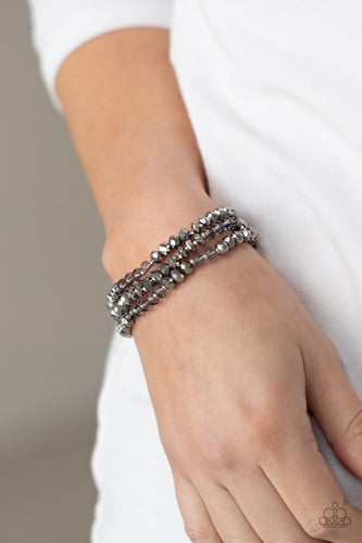 Paparazzi Accessories: Stellar Strut - Silver Hematite Bracelet - Jewels N Thingz Boutique