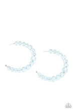 Load image into Gallery viewer, Paparazzi Accessories: In The Clear - Blue Hoop Earrings - Jewels N Thingz Boutique