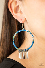 Load image into Gallery viewer, Paparazzi Accessories: Garden Chimes - Blue Hoop Earrings - Jewels N Thingz Boutique