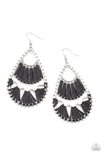 Load image into Gallery viewer, Paparazzi Accessories: Samba Scene - Black Thread Earrings - Jewels N Thingz Boutique