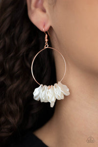Paparazzi Accessories: Sailboats and Seashells - Pearly Copper Earrings - Jewels N Thingz Boutique