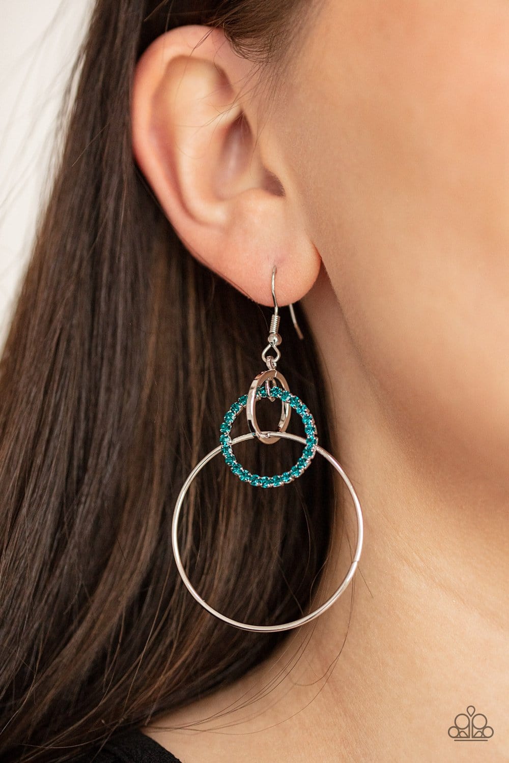 Paparazzi Accessories: In An Orderly Fashion - Blue Earrings - Jewels N Thingz Boutique