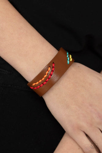 Paparazzi Accessories: Harmonic Horizons - Multi Leather Bracelet - Jewels N Thingz Boutique