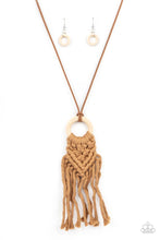 Load image into Gallery viewer, Paparazzi Accessories: Crafty Couture - Brown Macrame Necklace - Jewels N Thingz Boutique