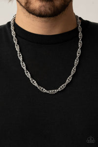 Paparazzi Accessories: Extra Entrepreneur - Necklace & Executive Exclusive Bracelet - Silver SET - Jewels N Thingz Boutique