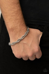 Paparazzi Accessories: Extra Entrepreneur - Necklace & Executive Exclusive Bracelet - Silver SET - Jewels N Thingz Boutique