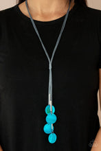 Load image into Gallery viewer, Paparazzi Accessories: Tidal Tassels - Blue Iridescent Necklace - Jewels N Thingz Boutique
