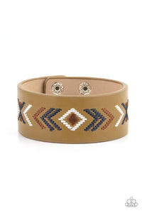 Paparazzi Accessories: Cliff Glyphs - Multi Leather Tribal Bracelet - Jewels N Thingz Boutique