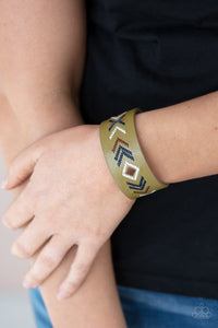 Paparazzi Accessories: Cliff Glyphs - Multi Leather Tribal Bracelet - Jewels N Thingz Boutique