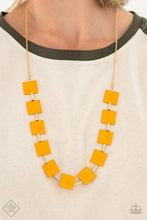 Load image into Gallery viewer, Paparazzi Accessories: Hello, Material Girl - Orange Necklace &amp; Material Movement - Multi Bracelet - Orange/Multi Set - April 2021 Fashion Fix - Jewels N Thingz Boutique