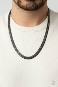 Paparazzi Accessories: Extra Extraordinary Necklace and Extraordinary Edge Bracelet - Black Urban SET - Jewels N Thingz Boutique