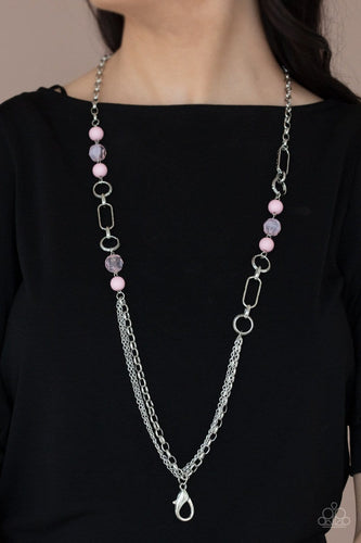 Paparazzi Accessories: POP-ular Opinion - Pink Lanyard - Jewels N Thingz Boutique