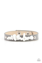 Load image into Gallery viewer, Paparazzi Accessories: Pebble Paradise - Silver Leather Bracelet - Jewels N Thingz Boutique