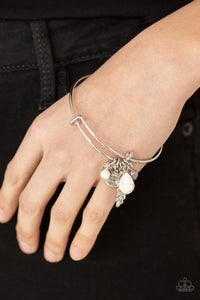 Paparazzi Accessories: Root and RANCH - White Bracelet - Jewels N Thingz Boutique