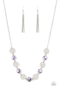 Paparazzi Accessories: Refined Reflections - Purple Gem Necklace - Jewels N Thingz Boutique