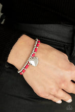 Load image into Gallery viewer, Paparazzi Accessories: Candy Gram - Pink Heart Charm Bracelet - Jewels N Thingz Boutique