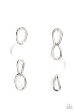 Load image into Gallery viewer, Paparazzi Accessories: Talk In Circles - White Acrylic Earrings - Jewels N Thingz Boutique