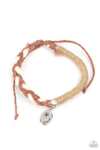 Paparazzi Accessories: Perpetually Peaceful - Brown Inspirational Bracelet - Jewels N Thingz Boutique