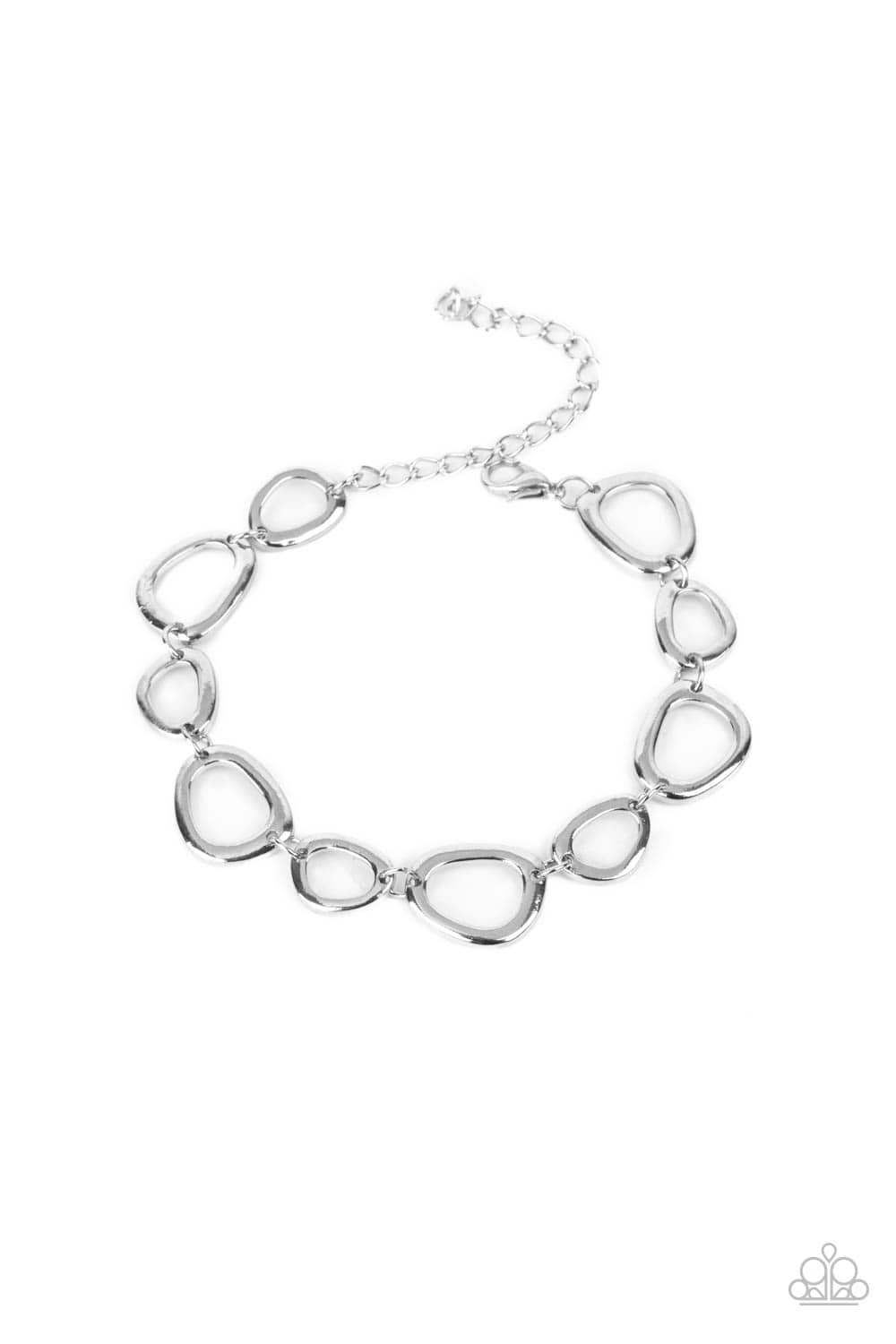 dress the part silver bracelet paparazzi Paparazzi Bracelet ~ Dress The Part - White Paparazzi Jewelry | Online Store