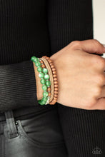 Load image into Gallery viewer, Paparazzi Accessories: Down HOMESPUN - Green Bracelet - Jewels N Thingz Boutique