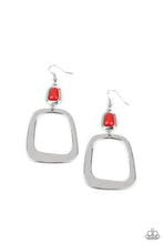 Load image into Gallery viewer, Paparazzi Accessories: Material Girl Mod - Red Earrings - Jewels N Thingz Boutique