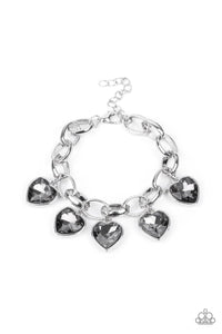 Paparazzi Accessories: Candy Heart Charmer - Silver Bracelet - Jewels N Thingz Boutique
