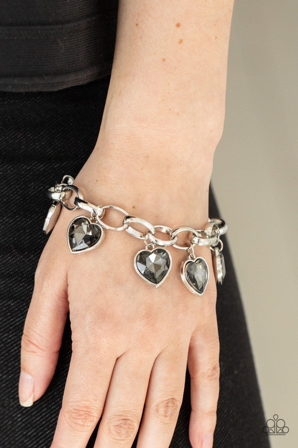 Paparazzi Accessories: Candy Heart Charmer - Silver Bracelet - Jewels N Thingz Boutique