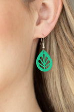 Load image into Gallery viewer, Paparazzi Accessories: LEAF Yourself Wide Open - Mint Green Earrings - Jewels N Thingz Boutique