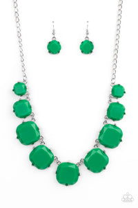 Paparazzi Accessories: Prismatic Prima Donna - Green/Mint Beads Necklace - Jewels N Thingz Boutique