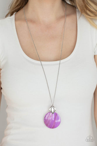 Paparazzi Accessories: Tidal Tease - Purple Iridescence Necklace - Jewels N Thingz Boutique