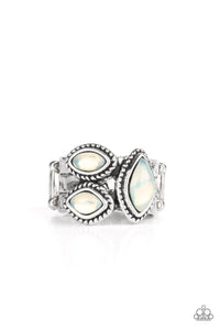 Paparazzi Accessories: The Charisma Collector - White Marquise Ring - Jewels N Thingz Boutique