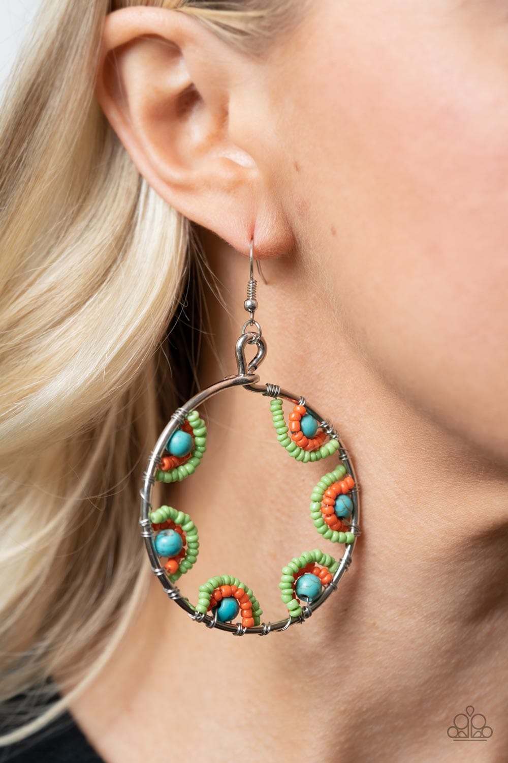 Paparazzi Accessories: Off The Rim - Multi Seed Bead Earrings - Jewels N Thingz Boutique