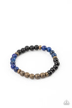 Load image into Gallery viewer, Paparazzi Accessories: Petrified Powerhouse - Blue Bracelet - Jewels N Thingz Boutique