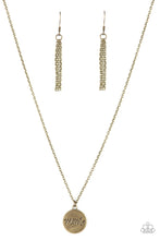 Load image into Gallery viewer, Paparazzi Accessories: The Cool Mom - Brass Mother&#39;s Day Necklace - Jewels N Thingz Boutique
