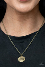Load image into Gallery viewer, Paparazzi Accessories: The Cool Mom - Brass Mother&#39;s Day Necklace - Jewels N Thingz Boutique
