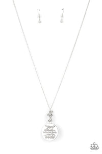 Paparazzi Accessories: Maternal Blessings - White Mother's Day Necklace - Jewels N Thingz Boutique