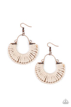 Load image into Gallery viewer, Paparazzi Accessories: Threadbare Beauty - Copper Earrings - Jewels N Thingz Boutique