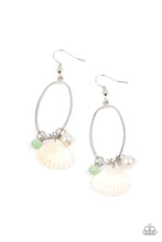 Load image into Gallery viewer, Paparazzi Accessories: This Too SHELL Pass - Green Earrings - Jewels N Thingz Boutique