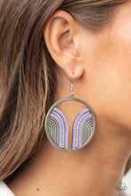 Load image into Gallery viewer, Paparazzi Accessories: Delightfully Deco - Purple Rhinestone Earrings - Jewels N Thingz Boutique
