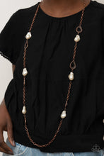 Load image into Gallery viewer, Paparazzi Accessories: Rustic Refinery - Copper Pearly Necklace - Jewels N Thingz Boutique