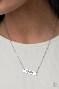Paparazzi Accessories: Blessed Mama - Silver Mothers Day Necklace