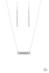 Paparazzi Accessories: Living The Mom Life - Silver Mothers Day Necklace