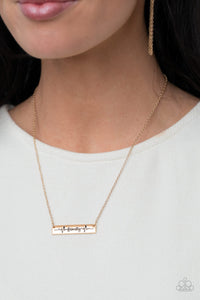 Paparazzi Accessories: Living The Mom Life - Gold Mothers Day Necklace