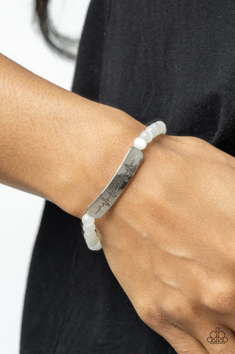 Paparazzi Accessories: Family is Forever - White Bracelet