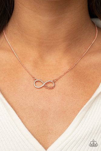 Paparazzi Accessories: Forever Your Mom - Copper Mothers Day Necklace