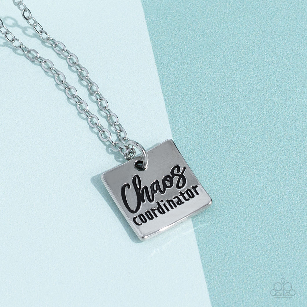 Paparazzi Accessories: Chaos Coordinator - Silver Mothers Day Necklace