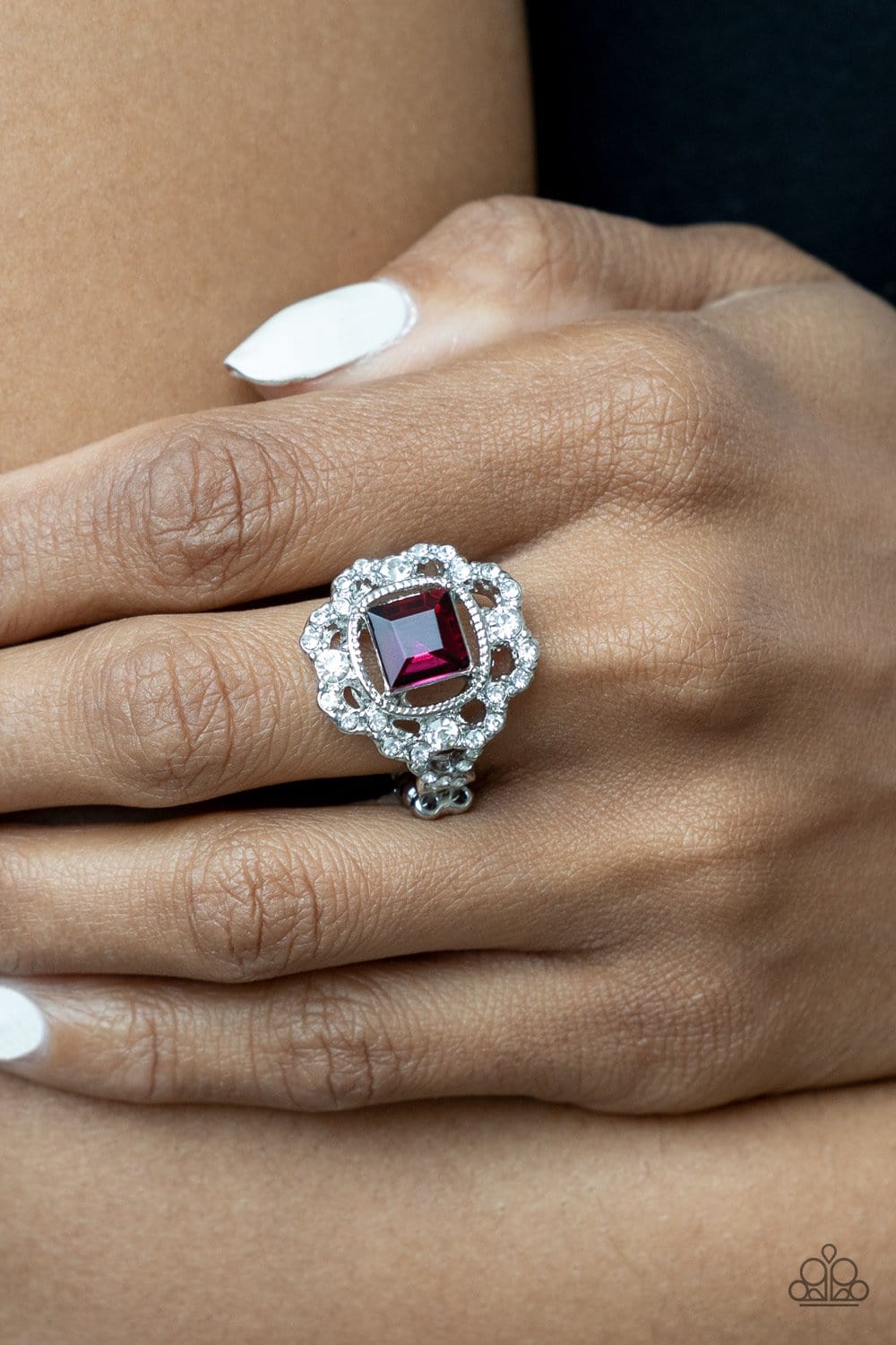 Paparazzi Accessories: Candid Charisma - Pink Ring - Jewels N Thingz Boutique